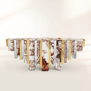 Metropolis Consoles Gilded Modern Entryways Cabinet Table