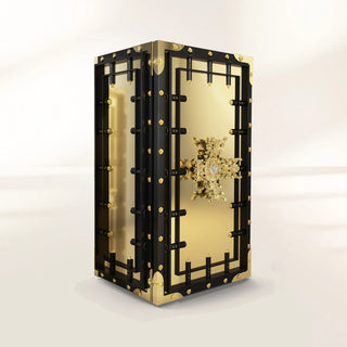Luxury High-Security Vault Safe with Watch Winders & Gold-Plated Armor Design