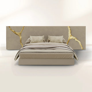 Lapiaz Kintsugi Velvet Polished Gold Luxury Headboard