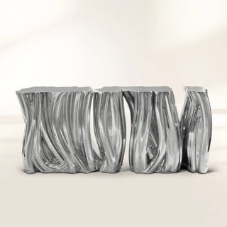 Monochrome Consoles Fluid Sculptural Resin Entryways Cabinet Table