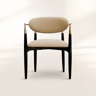 Nahéma Sculptural Hand Motif Polished Brass Chair