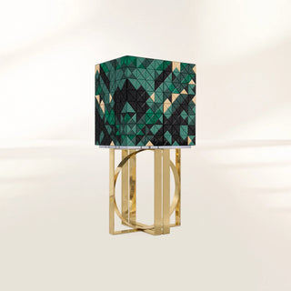 Luxury Geometric Bar Cabinet with Pixel-Inspired Design & Hidden Storage
