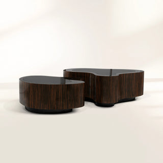 Luxury Hammered Brass Coffee Table with Wave Sculptural Design & Artisan Craftsmanship