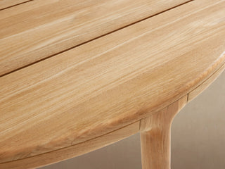 Puglia Outdoor Teak Round Dining Table – Weather-Resistant Patio Table