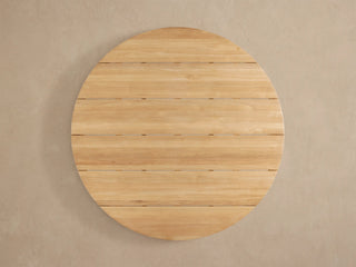 Puglia Outdoor Teak Round Dining Table – Weather-Resistant Patio Table