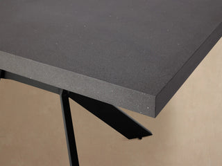 Outdoor Rectangular Dining Table with Apex Base – Modern Patio Table