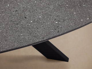 Outdoor Round Dining Table with Apex Base – Modern Weather-Resistant Patio Table