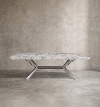 Petra Rectangular Marble Dining Table – 5 Genuine Stone Finishes