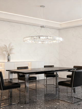 72 Inch One Tier Round Pendant 72"W 4"H