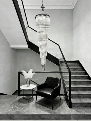 102 Inch Tall Chandelier Modern Spiral Crystal Chandelier for High Ceiling Staircase