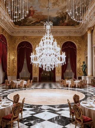 50 Lights Clovio Chandelier 60"W 79"H