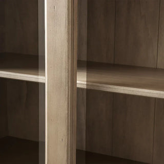 Tuscany Italian Style Wood & Glass Door Display Cabinet