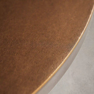 Sculptural Antique Bronze Side Table with Organic Metal Design