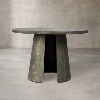 Antique Brass Liquid Metal Coffee Table with Sculptural Design