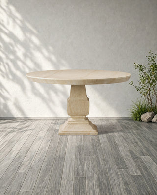 Primrose Outdoor Round Dining Table – Modern Weather-Resistant Patio Table