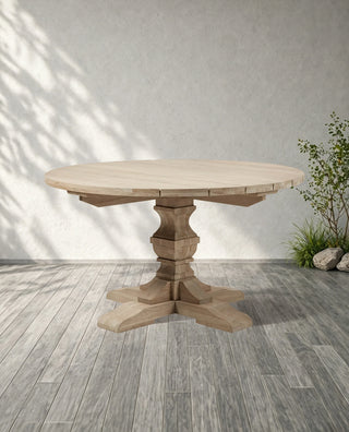 Hamptons Outdoor Round Dining Table – Modern Weather-Resistant Patio Table