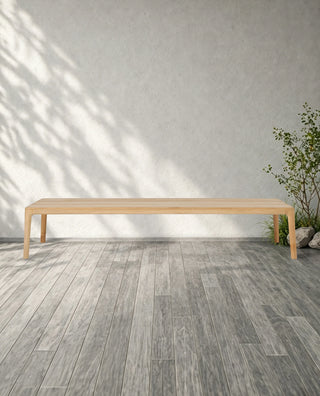 Puglia Outdoor Teak Rectangular Coffee Table – Weather-Resistant Patio Table
