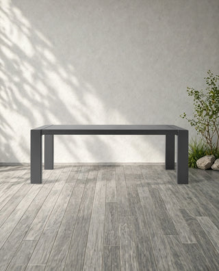 Canyon Modern Aluminum Outdoor Dining Table for Patio