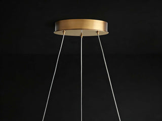 Lyla Double Ring Halo Chandelier 2-Tier Modern Glass LED Ceiling Light for Dining Room