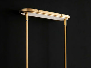 Theron Linear Chandelier Industrial Brass Glass Cone Pendant Light for Kitchen Island