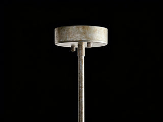 Hastings Linear Chandelier Mid Century Modern Brass Leather Linen Pendant Light for Dining Room