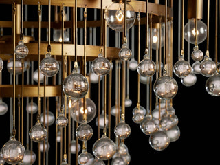 Round Multi-Light Chandelier – Adjustable Drop Modern Metal Ceiling Light