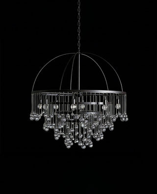 Round Multi-Light Chandelier – Adjustable Drop Modern Metal Ceiling Light
