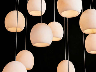 Arica Rectangular Chandelier Modern Alabaster Stone Linear Pendant Light for Kitchen Island