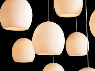 Arica Rectangular Chandelier Modern Alabaster Stone Linear Pendant Light for Kitchen Island