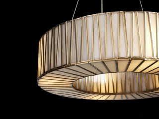 Jeunet Ring Chandelier Modern Hand Blown Glass Round Pendant Light for Dining Room