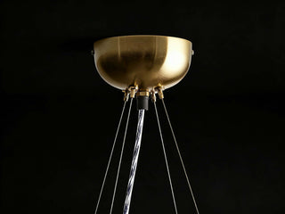 Jeunet Ring Chandelier Modern Hand Blown Glass Round Pendant Light for Dining Room