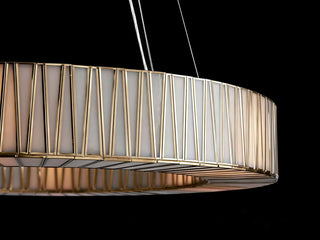 Jeunet Ring Chandelier Modern Hand Blown Glass Round Pendant Light for Dining Room