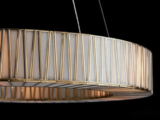Jeunet Ring Chandelier Modern Hand Blown Glass Round Pendant Light for Dining Room