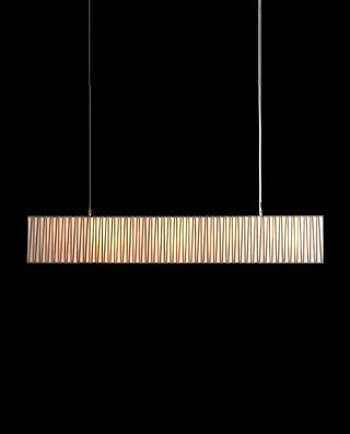 Arica Rectangular Chandelier Alabaster Stone Linear Pendant Light for Dining Room