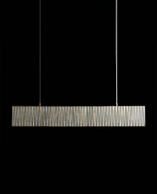 Arica Rectangular Chandelier Alabaster Stone Linear Pendant Light for Dining Room