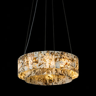 Modern Two-Tier  Luxury Marble Round Chandelier