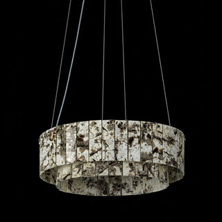 Modern Two-Tier  Luxury Marble Round Chandelier