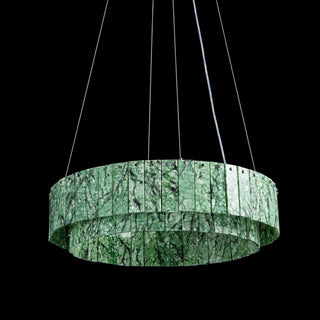 Modern Two-Tier  Luxury Marble Round Chandelier