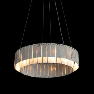 Modern Two-Tier  Luxury Marble Round Chandelier
