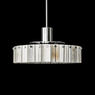 Modern  Luxury Marble LED Drum Chandelier