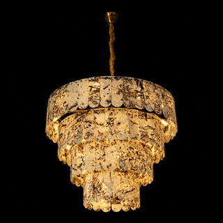 Grand Four-Tier Snowcrest White Luxury Marble Chandelier
