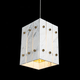 Modern Faceted Luxury Marble Pendant Light