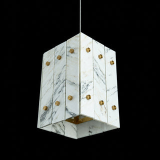 Modern Faceted Luxury Marble Pendant Light