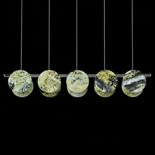 Modern Sculptural Luxury Marble Linear Chandelier