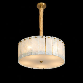 Modern Luxury Marble Drum Chandelier
