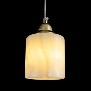 Modern Sculptural Jade Stone Pendant Light – Set of 3