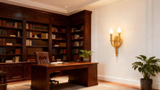 2 Lights Vintage Brass Wall Sconce