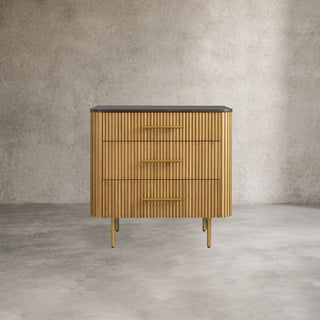 Finley Closed Nightstand & Three-Drawer Chest