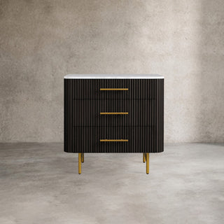 Finley Closed Nightstand & Three-Drawer Chest