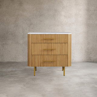 Finley Closed Nightstand & Three-Drawer Chest